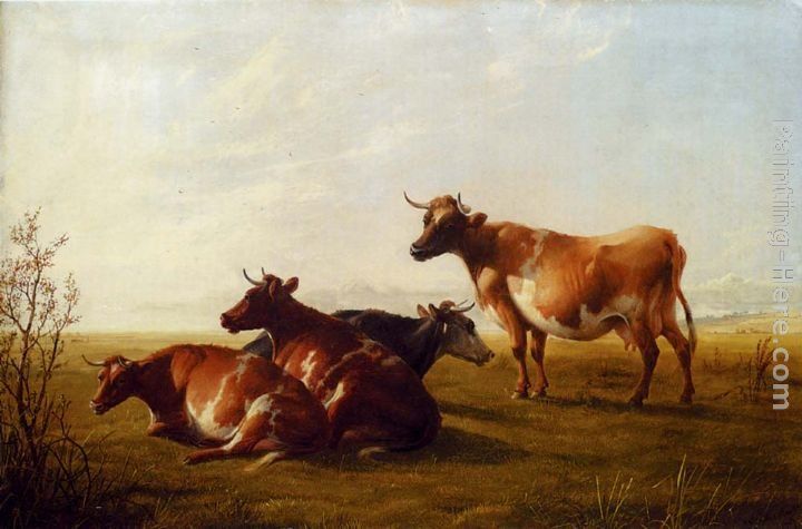 Thomas Sidney Cooper Cows in a Meadow